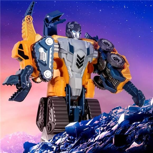 Toddler Robot Construction Vehicles Set – 5Pcs Transforming Robots for Kids - Picture 5 of 8